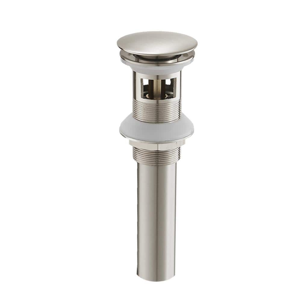 Brushed Nickel Bathroom Sink Pop-Up Drain Assembly