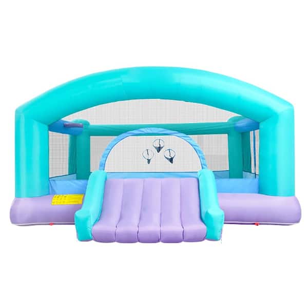 14.8 x 14.5 ft. Bounce House with 650W Blower, Basketball Hoop, Ball Pits, and Throw Ball Game for Big Kids