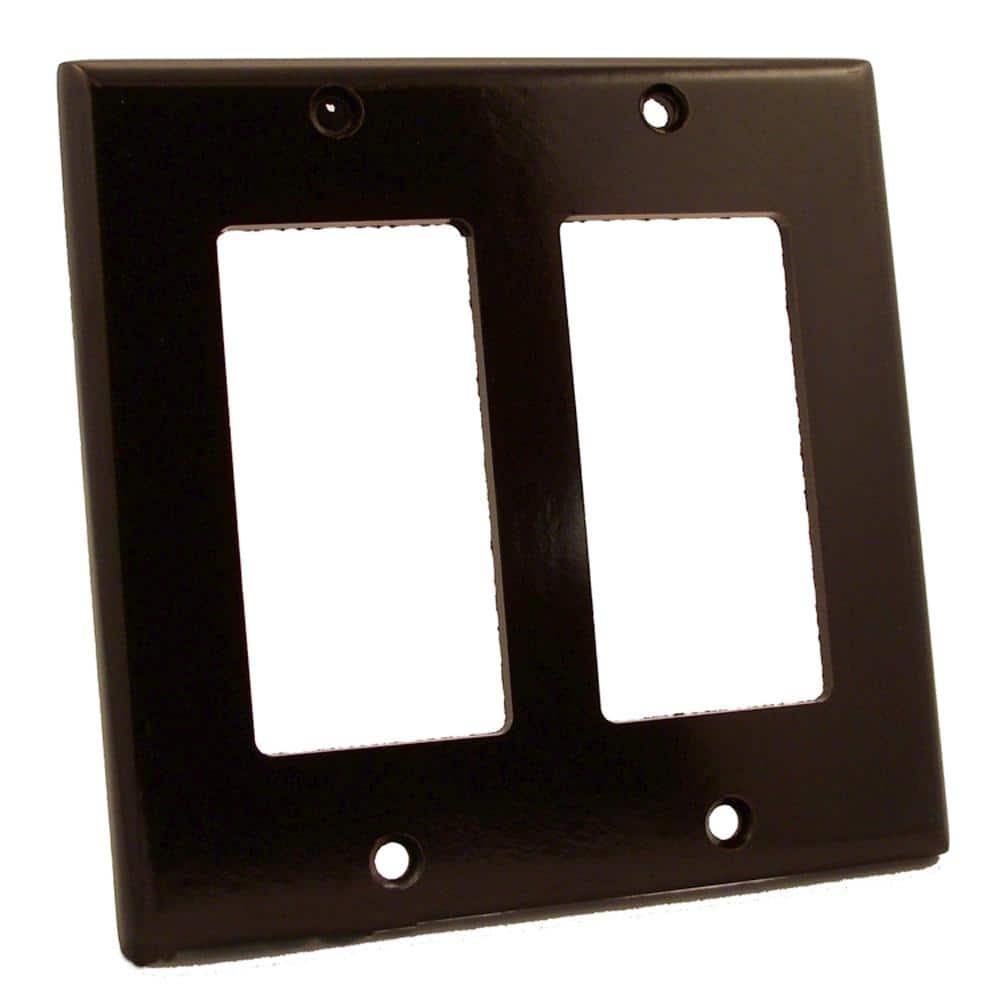 2-Gang Brown Decora/Rocker Plastic Standard Wall Plate (1-Pack) 80409 price history on PriceWatchPro
