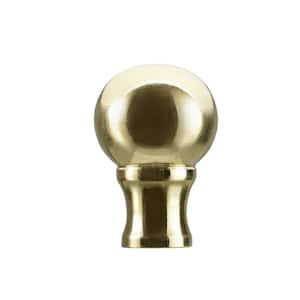 1-3/8 in. Brass Plated Steel Lamp Finial (1-Pack)