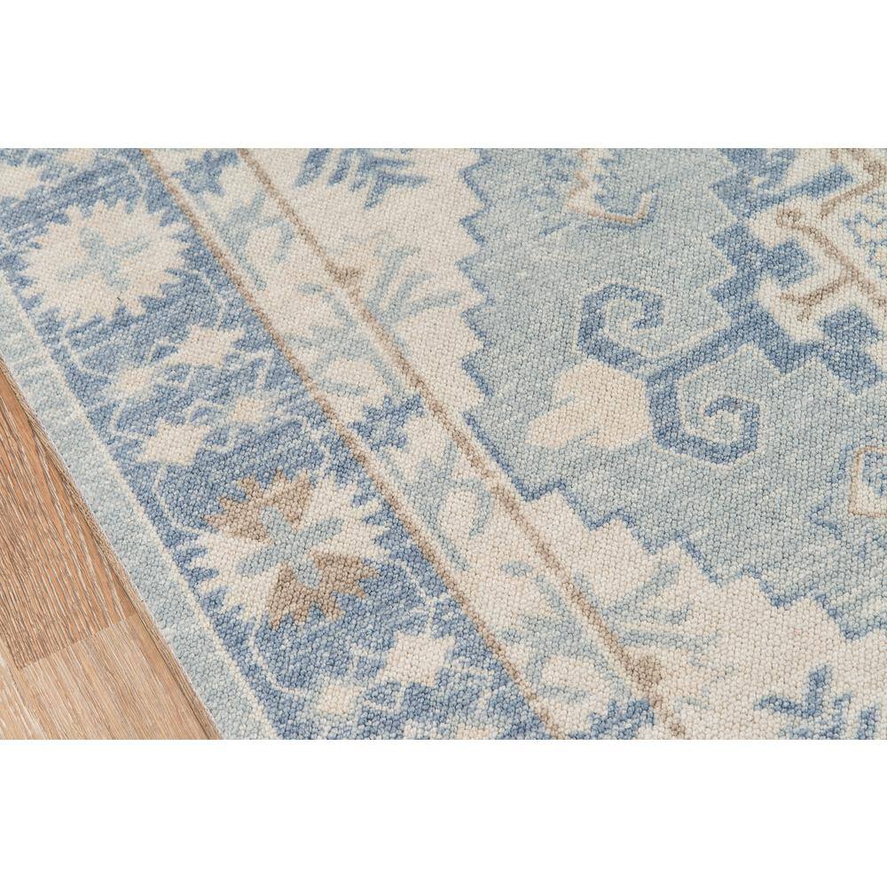 Anatolia Blue and Beige Wool Runner Rug