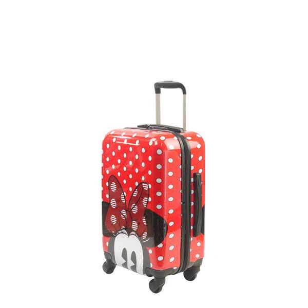 Disney Kids Girls MINNIE MOUSE Molded Rolling Luggage Suitcase Telescopic Handle 