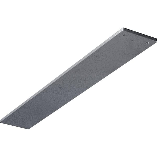Ekena Millwork 0.25 in. x 3 in. x 20 in. Steel Hammered Light Blue Logan Bracket