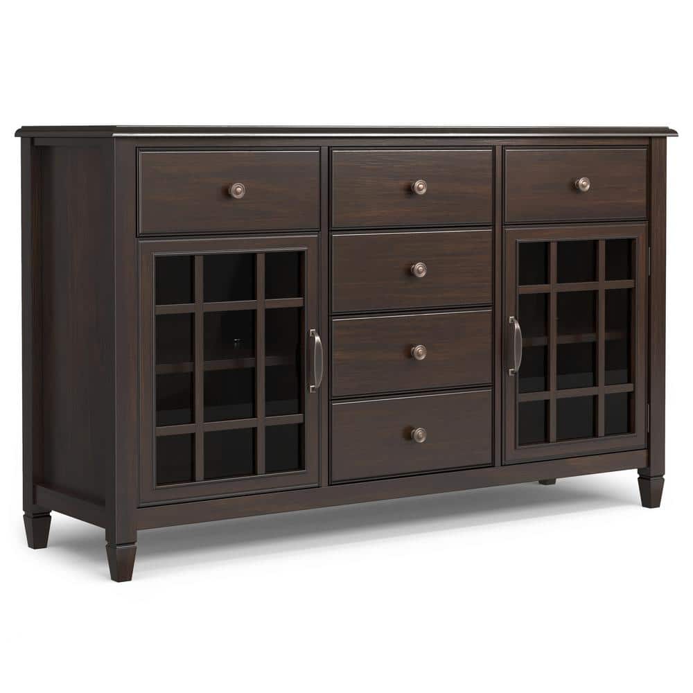 Connaught Chestnut Brown Solid Wood Sideboard Buffet