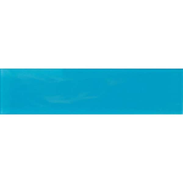 Apollo Tile Laguna Blue 4 in. x 5 in. Polished Glass Mosaic Tile Sample (0.13 sq. ft./Piece)