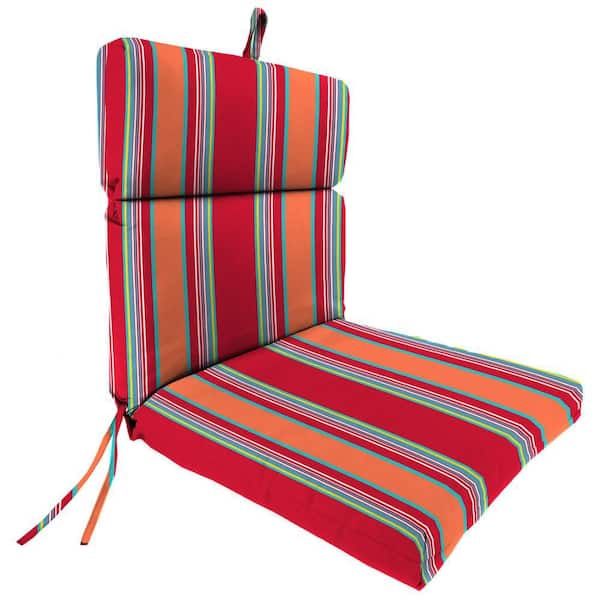 Jordan Manufacturing 44 in. L x 22 in. W x 4 in. T Rectangular Outdoor Dining Chair Cushion in Mulberry Red