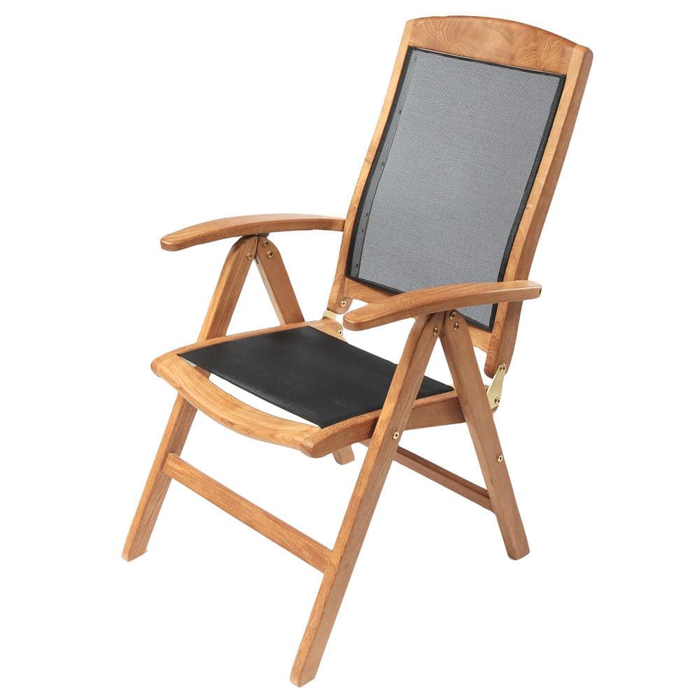 Arb Teak Brown Recliner Chair with Mesh Seat