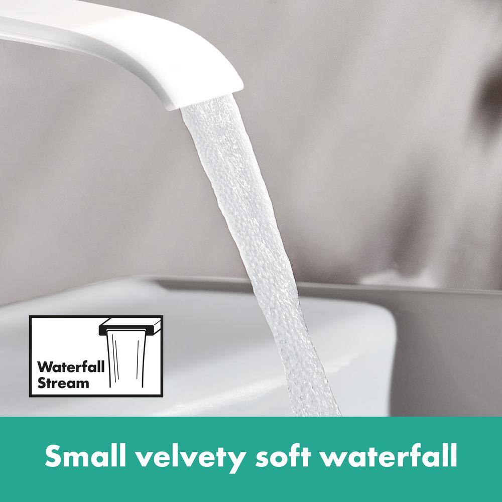 Elegant White Nickel Widespread Bathroom Faucet with Ceramic Disc Valve