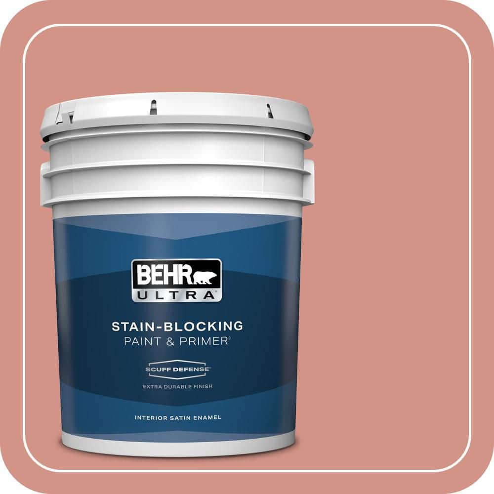 5 gal. #T15-20 Peach Preserve Extra Durable Satin Enamel Interior Paint & Primer price history on PriceWatchPro