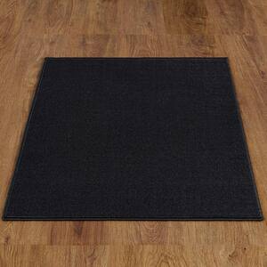 Basics Collection Non-Slip Rubberback Modern Solid Design 2x3 Indoor Area Rug/Entryway Mat, 2 ft. 3 in. x 3 ft., Black