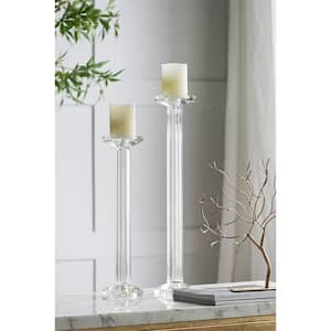 22.8 in. Crystal Clear Candle Holder