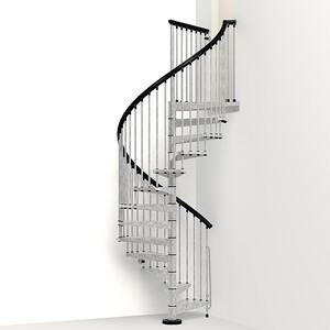 Enduro 63 in. Galvanized Steel Spiral Staircase Kit
