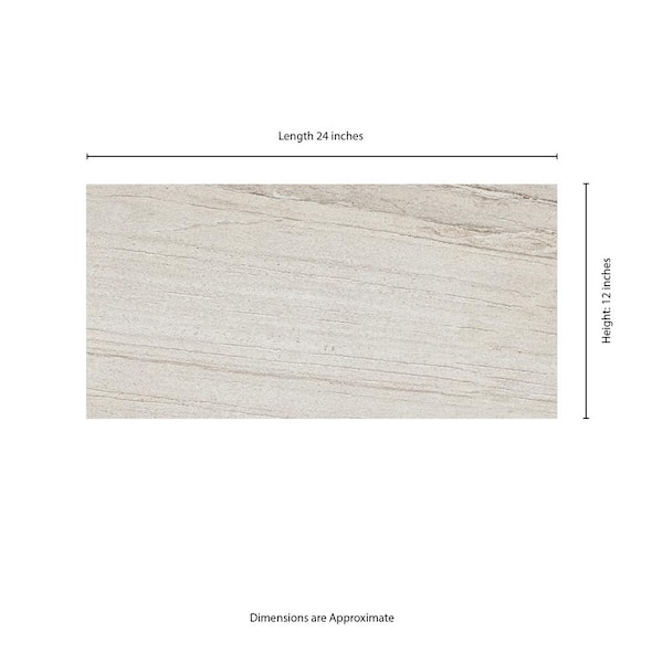 MSI Malahari White 12 in. x 24 in. Lapato Porcelain
