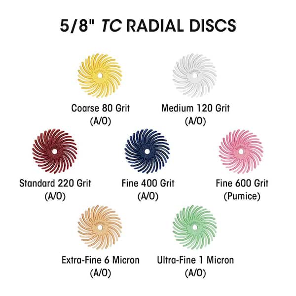 2.35 mm 12 Pack Shape 15 Coarse 80 Grit and Polishing Tool Shank Points Dedeco Sunburst Deburring 3/32 Inch Precision Thermoplastic Rotary Cleaning 