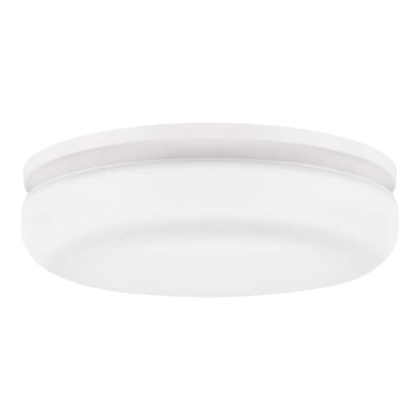 Project Source 8.75-in White Traditional Incandescent Flush Mount Light Project Source 8.75-in White Traditional Incandescent Flush Mount Light
