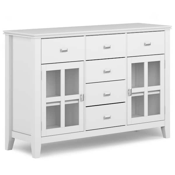 Simpli Home Artisan SOLID WOOD 54 in. Wide Contemporary Sideboard ...