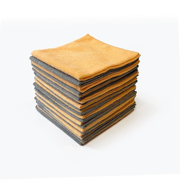 タオル24 HDX 16 in. x 16 in. Multi-Purpose Microfiber Towel (24-Pack) HDX