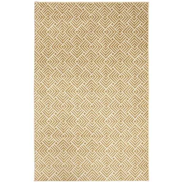 Mohawk Home Diamond Maze Neutral 5 ft. x 8 ft. Geometric Area Rug