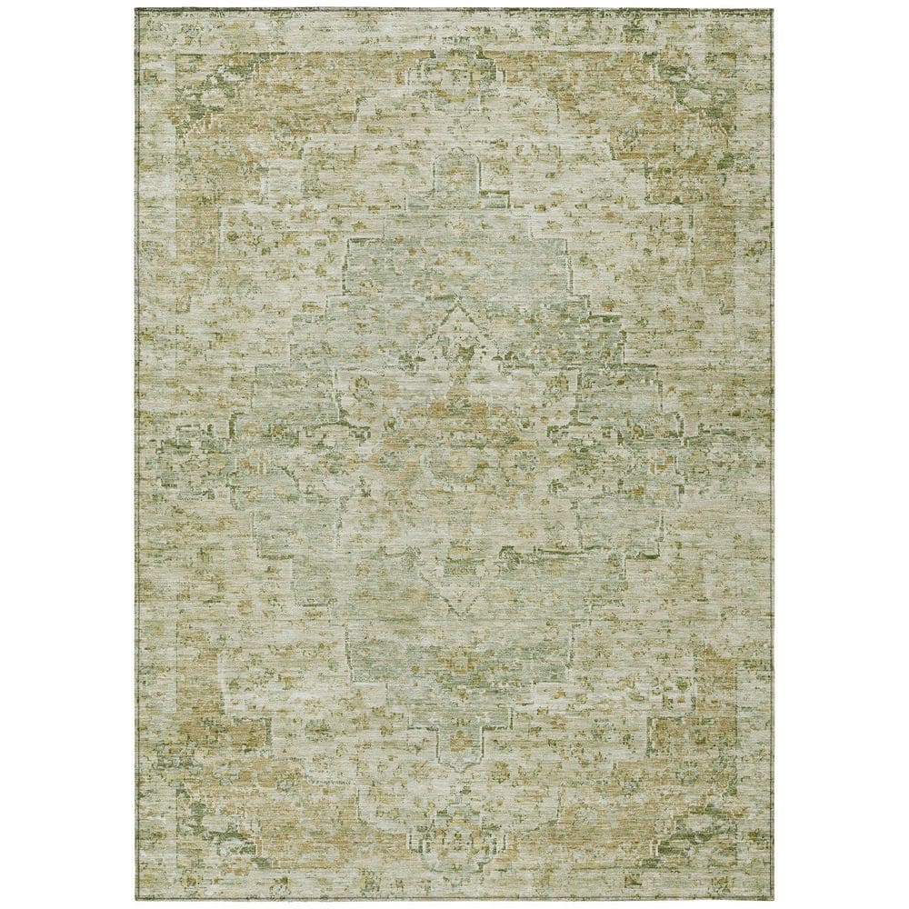 Chantille Machine Washable Indoor/Outdoor Abstract ACN1832 Sage 5 ft. x 7 ft. 6 in. Accent Rug price history on PriceWatchPro