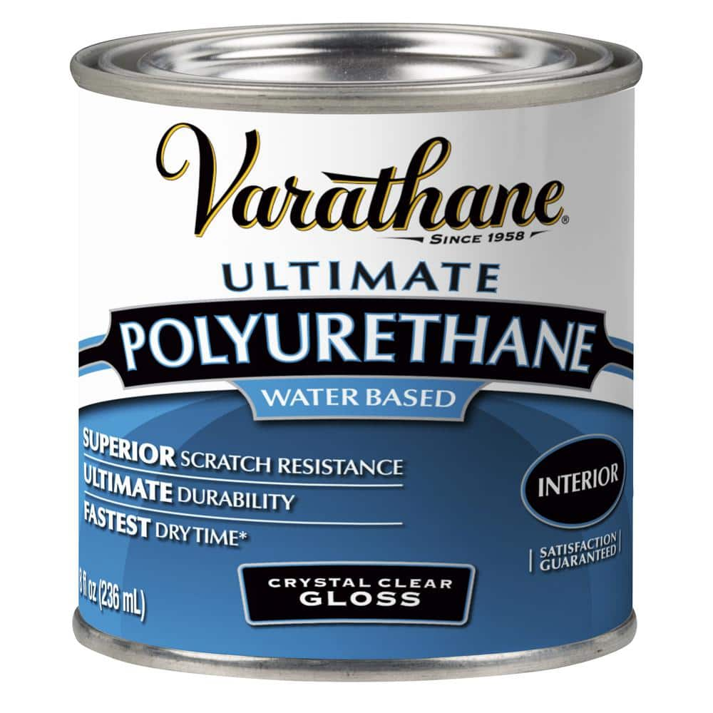 Varathane 8 oz. Clear Gloss Water-Based Interior Polyurethane (4-Pack)