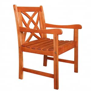 Danielle Tan Highbacked Solid Wood Arm Chair