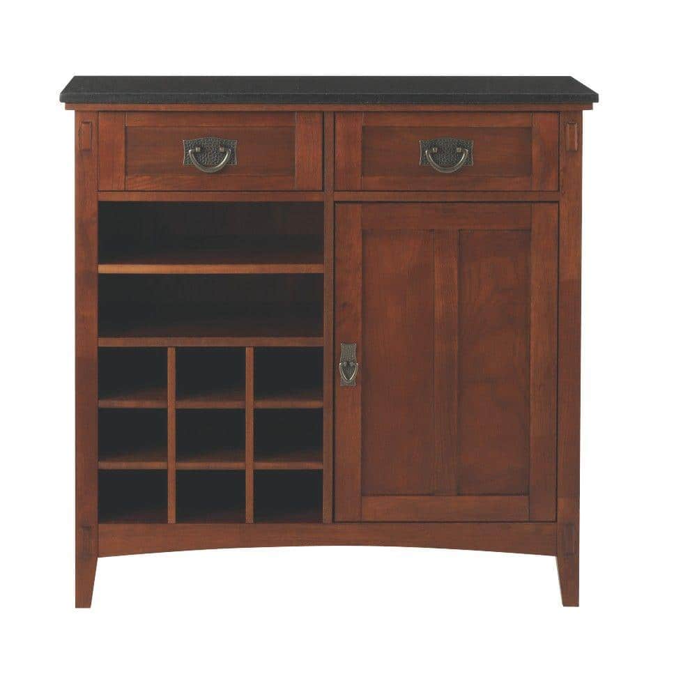 Home Decorators Collection Artisan 36 in. 2Drawer Wood Bar in