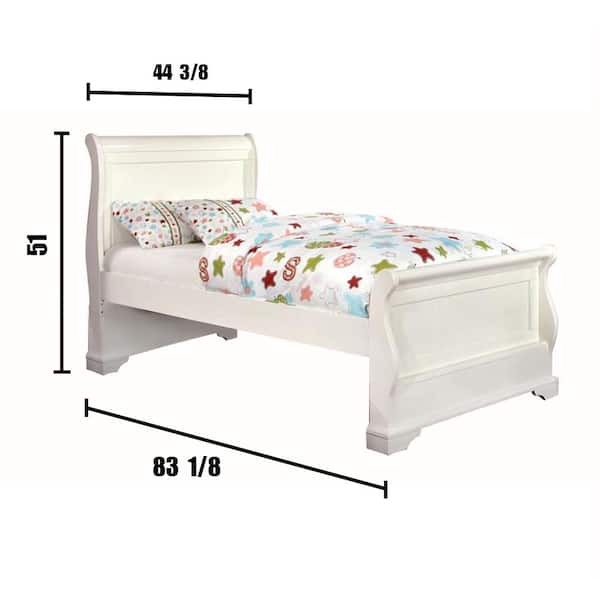 Mullan Twin Bed in White