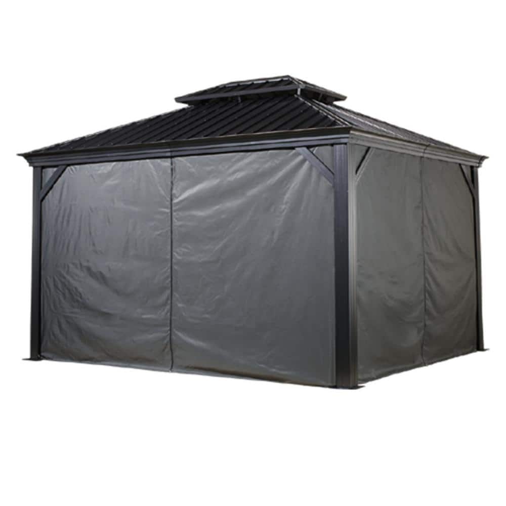 Sojag Monaco/Messina/Mykonos 12 ft. x 14 ft. Grey Polyester