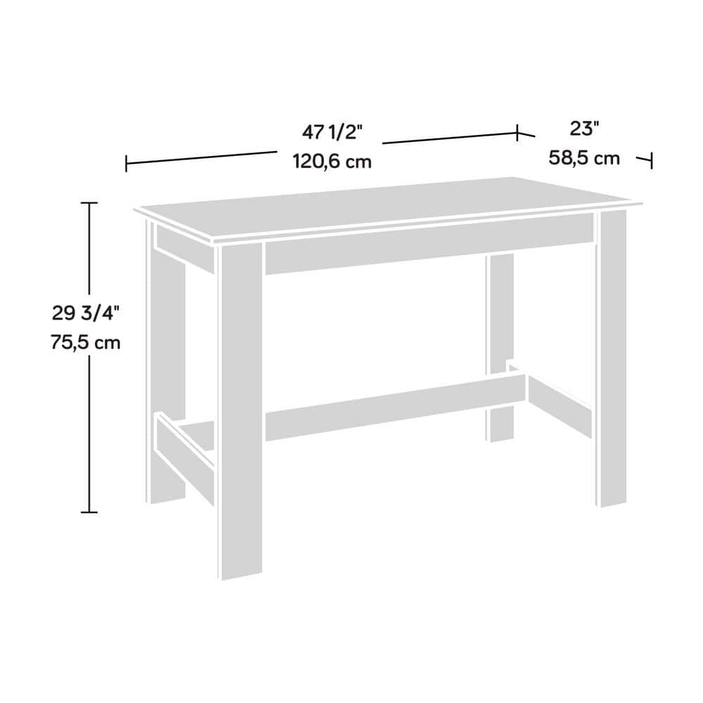 Silver Sycamore Wood Writing Desk with Drawer