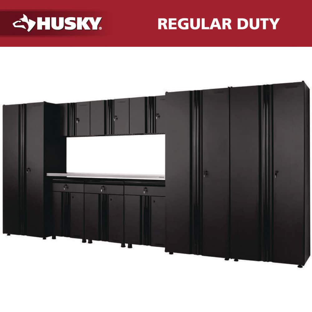 Husky 10-Piece Regular Duty Welded Steel Garage Storage System in