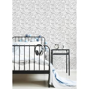 Crafted Floral Summer Night Removable Peel and Stick Vinyl Wallpaper, 28 sq. ft.