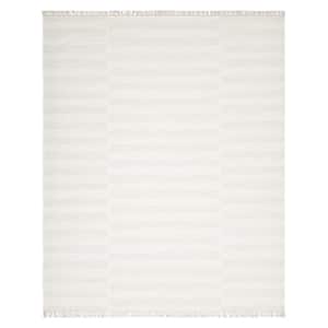 Louella Contemporary Flatweave Ivory 8 ft. x 10 ft. Hand Woven Area Rug