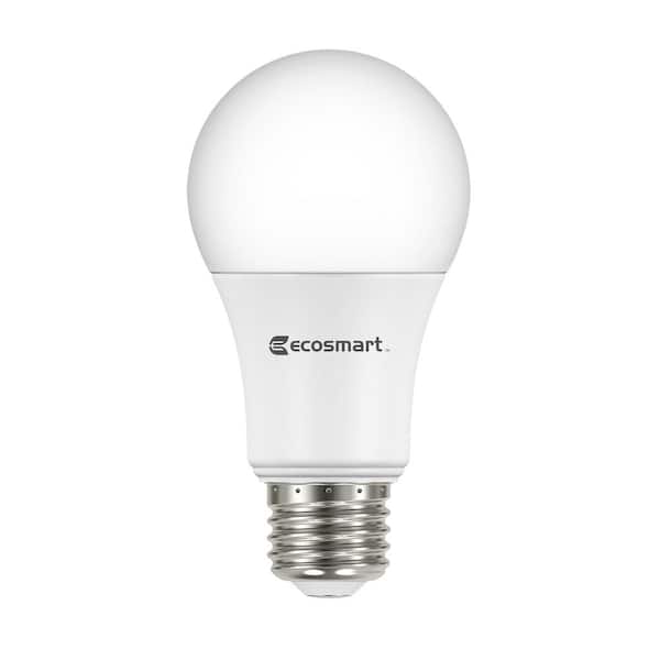 EcoSmart 60-Watt Equivalent A19 Non-Dimmable LED Light Bulb Soft White