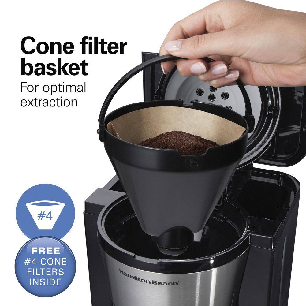 Hamilton Beach 10-Cup Stainless Steel Programmable Thermal Coffee Maker