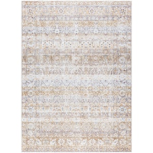 Amelie Brown Traditional 7 ft. x 9 ft. Indoor Area Rug