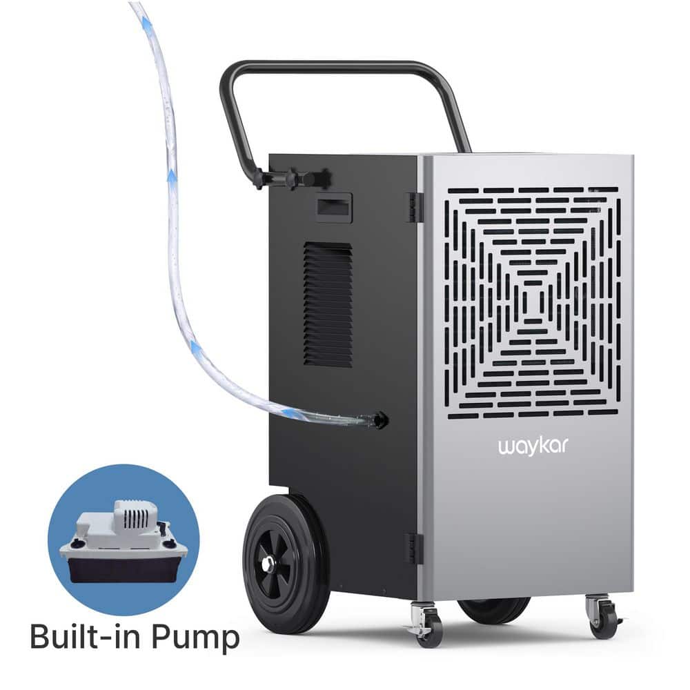 waykar 155 pt. 7,500 sq. ft. Commercial Dehumidifier with Pump and