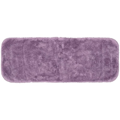 Mohawk Home Royal Purple 24 In X 40, Oval Bath Rugs With Fringe Benefits