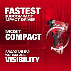 M12 FUEL 12-Volt Lithium-Ion Brushless Cordless 1/4 in. Hex Impact Driver/Bandsaw Combo Kit w/One 2.0Ah Battery, Charger