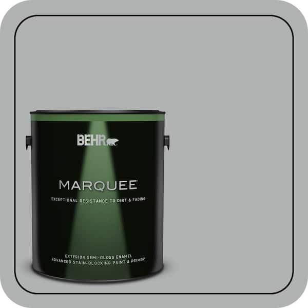BEHR MARQUEE 1 gal. #PPU26-08 Silverstone Semi-Gloss Enamel Exterior Paint & Primer