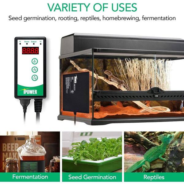 Digital Heat Mat Thermostat Controller For Seed Germination