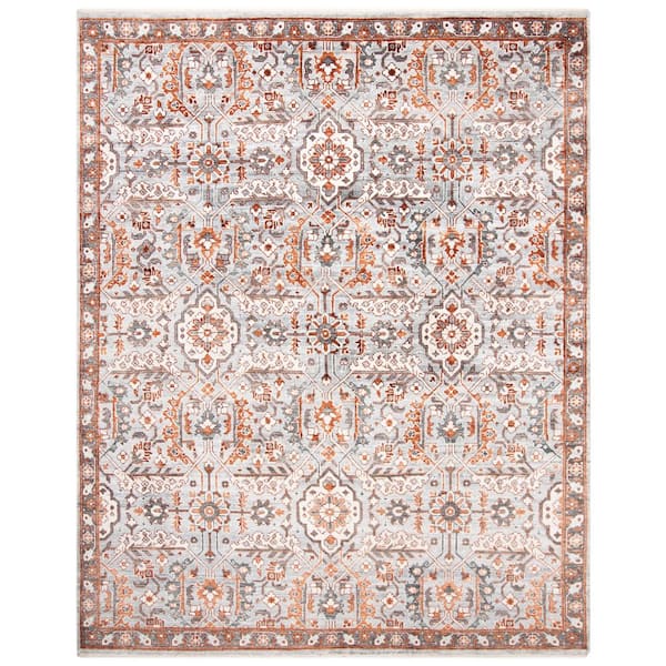 Haj Jalili 8 ft. x 10 ft. Gray/Rust Oriental Area Rug