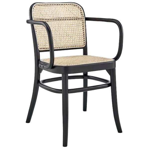 MODWAY Winona Black Wood Dining Chair