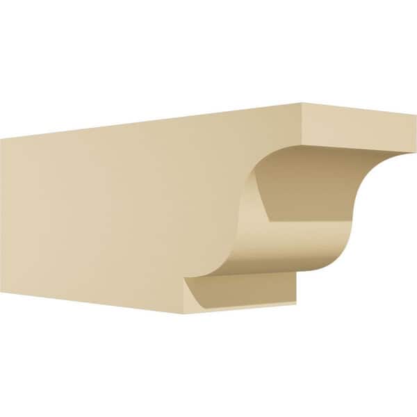 Ekena Millwork Standard Newport 5 in. W x 6 in. H x 16 in. D Signature Urethane Rafter Tail Outlooker