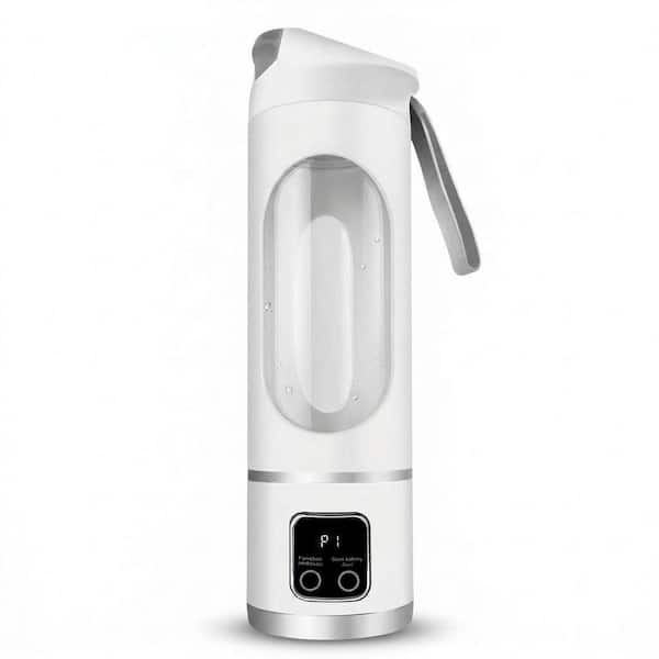 White 500ML ABS Stainless Steel Portable Juicer Blender Cup Handheld 12-Blade Ice Crushing Safety