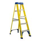 Werner 5 ft. Fiberglass Step Ladder with 250 lb. Load Capacity Type I ...