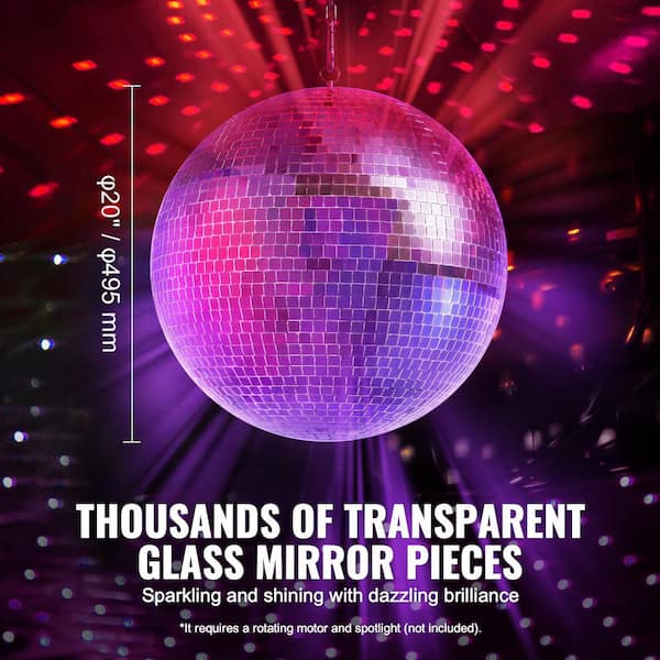 SKYSHALO 20 in. x 20 in. Globe Mirror Disco Ball with