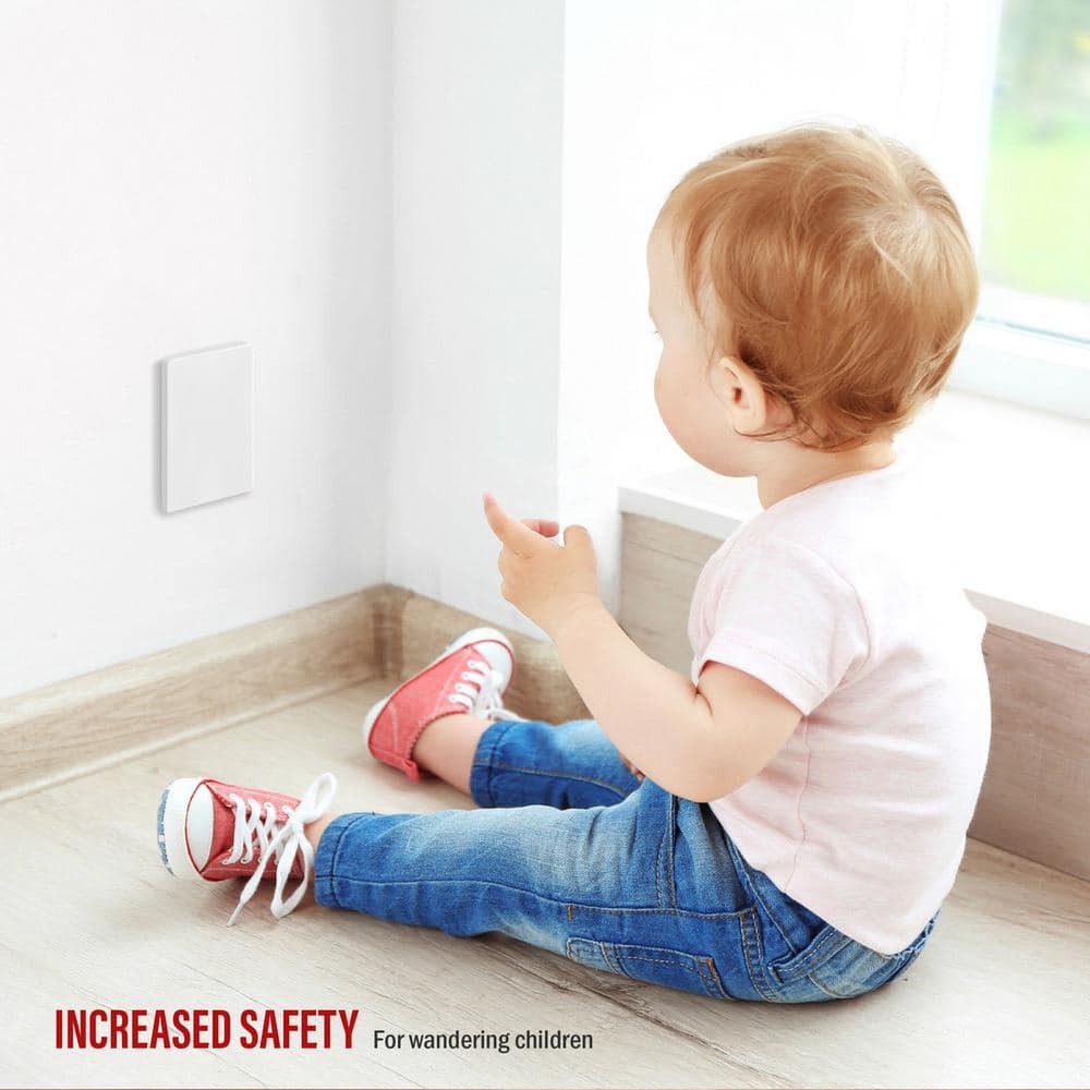 White Polycarbonate Thermoplastic Screwless Wall Plate Cover Set