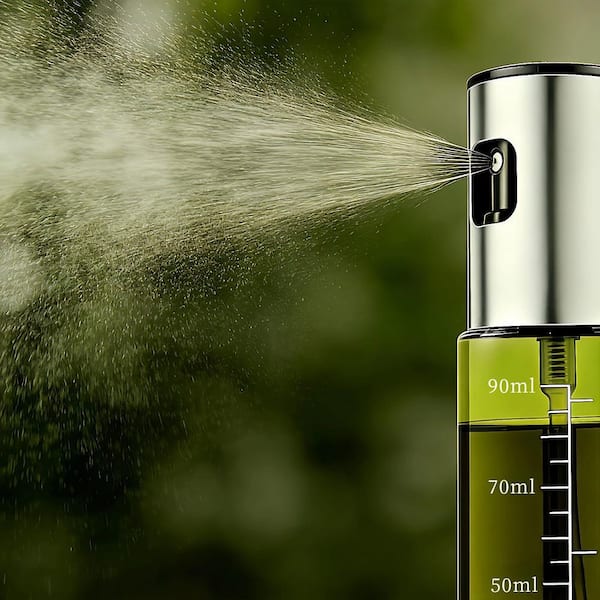 3.38oz Food-grade Glass Dark Green Oil Sprayer Bottle Olive Oil