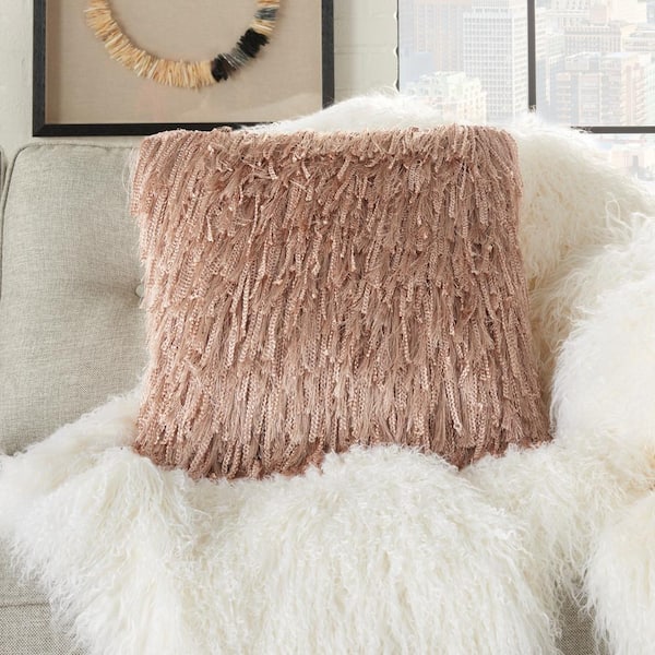 Blush best sale couch pillows