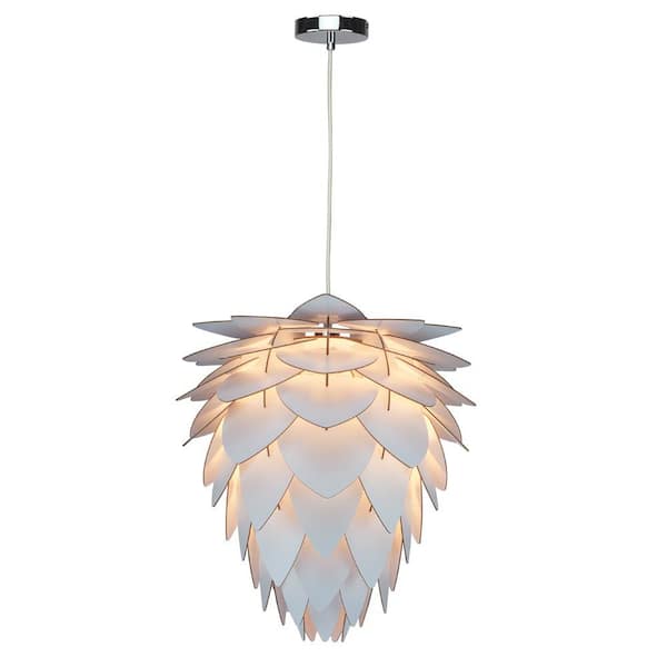 Unbranded Lily II 1-Light White Island Chandelier